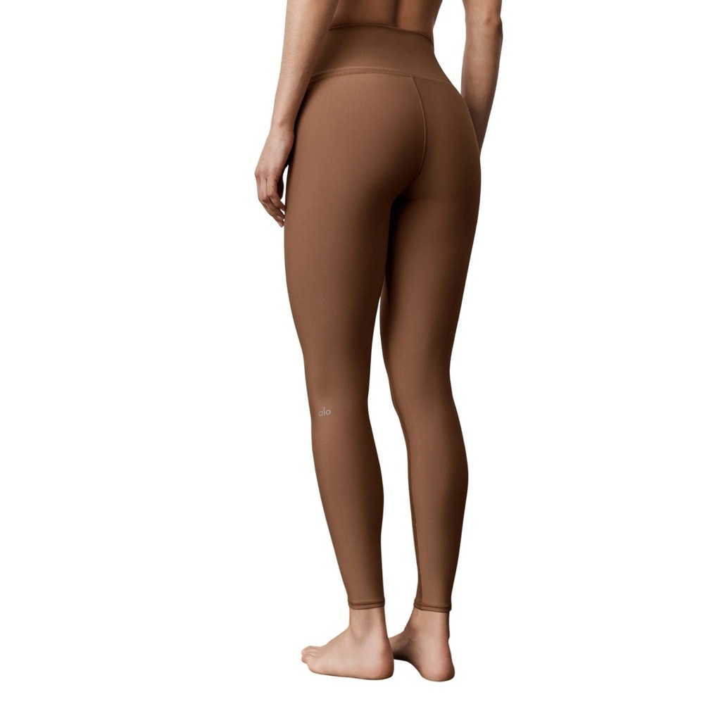 ALO Yoga Airlift 7/8 High-Waist Leggings Sunkissed Brown XS Activewear Pants
